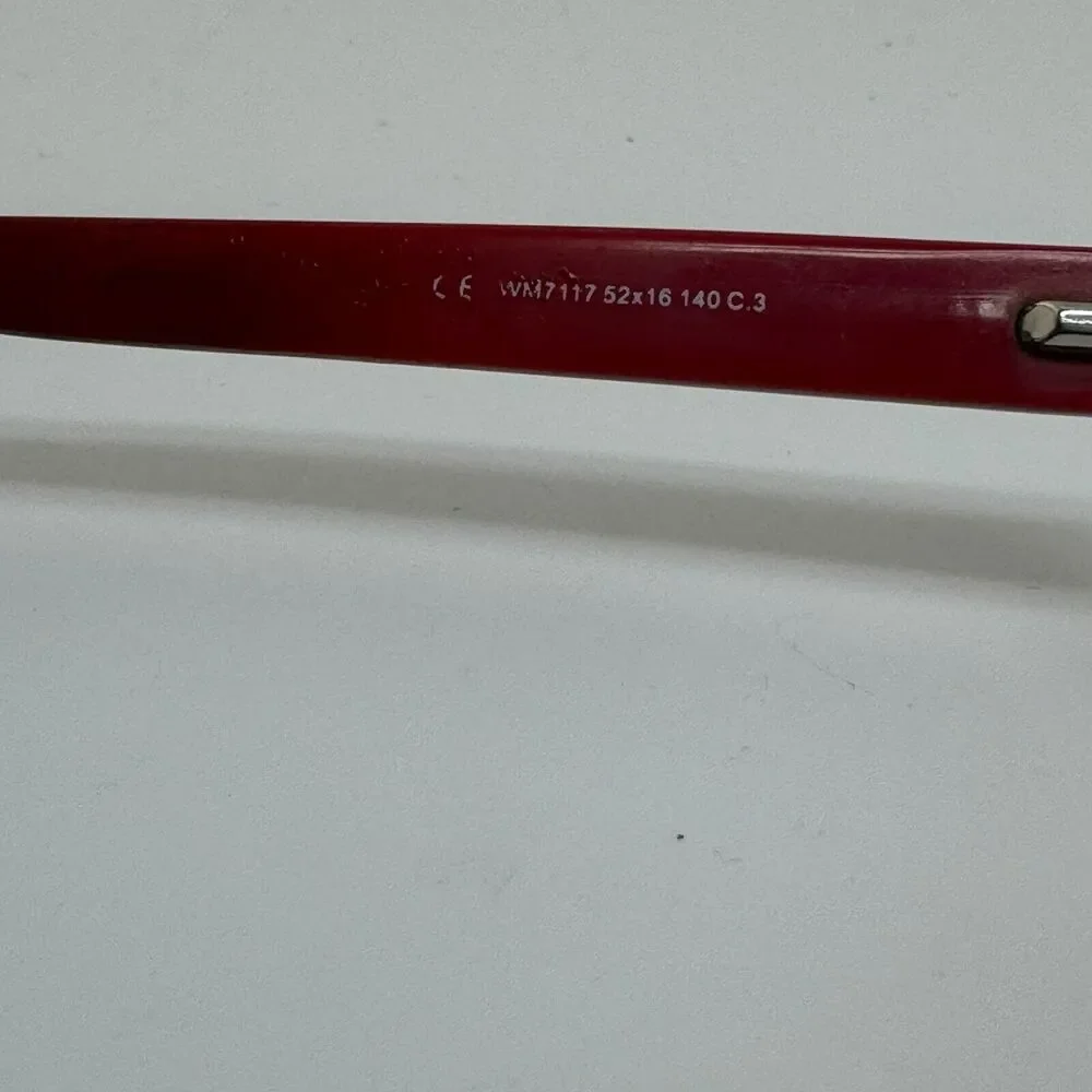 William Morris London WM7117‎ Eyeglasses 52-16-140 C. 3 Red Womens H13785